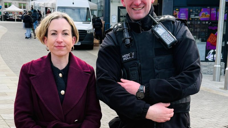bangor hight st police walk about